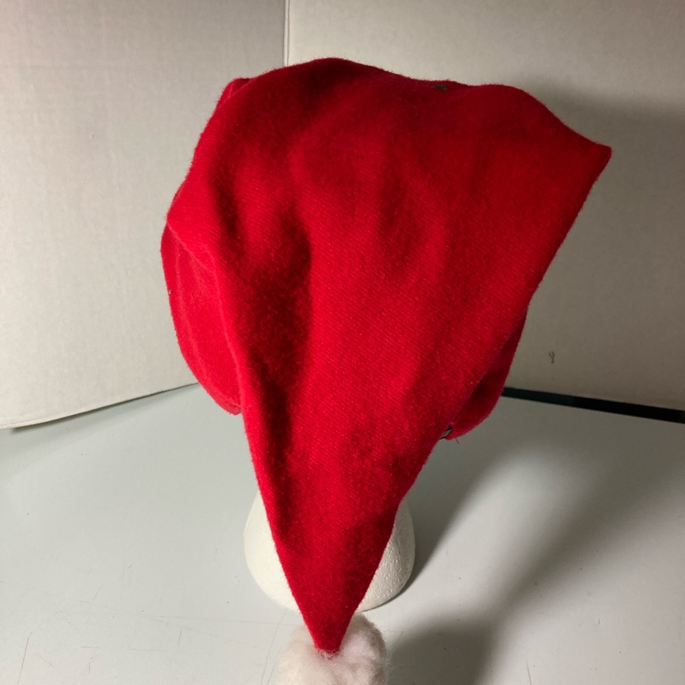 Vintage Festive Red and Green Ho Ho Ho Hat - Picture 3 of 9